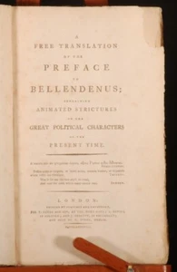 1788 Preface to BELLENDENUS Samuel PARR First Edition - Imagen 1 de 5