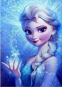 Diamond Art Painting Full Round 16"x20" (40cmx50cm) Frozen Elsa - Picture 1 of 1