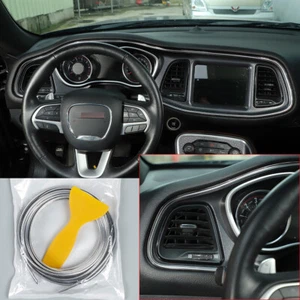 Chrome 5M Car Interior Door Gap Edge Line Insert Molding Trim Strips Accessories - Picture 1 of 11