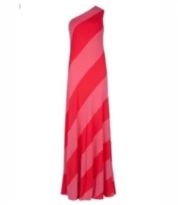 NEW TED BAKER Caty Stripe Maxi Dress Pink Stripe Size Ted Sz 0, 1, 2 - Picture 1 of 3