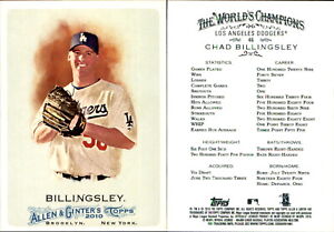 Chad Billingsley 2010 Topps Allen & Ginter #46 Card *AutographDen*