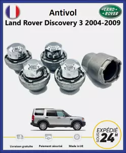 Ecrous antivol de roues Land Rover Discovery 3 de 2004 à 2009 (4 écrous+2 clés) - Imagen 1 de 2