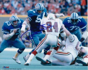 "DEALER LOT" 25 RANDY WHITE SIGNED COWBOYS 8X10 PHOTOS #9 HOF94 - Picture 1 of 1