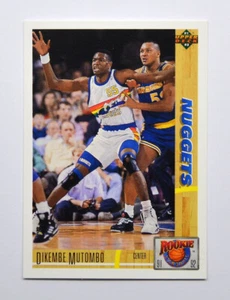 1991-92 Upper Deck Rookie Standouts #R29 Dikembe Mutombo - Picture 1 of 2
