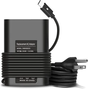 45W 20V USB-C Type-C AC Adapter Laptop Charger For Lenovo HP DELL ASUS Chrome - Picture 1 of 24