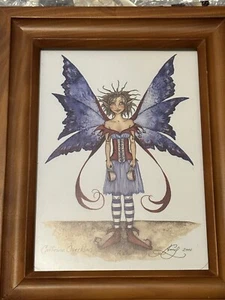 AMY MARRONE FAIRY FAIRIE STAMPA INCORNICIATA 5""X7"" SOVRACCARICO CAFFEINA 2001 Fuori stampa - Foto 1 di 2