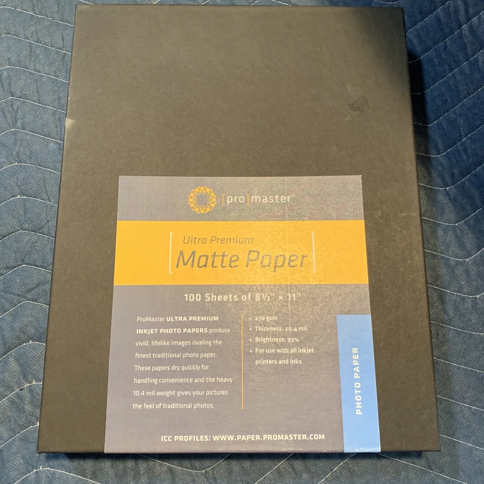 Pro Master Ultra Premium 8 1/2 X 11 Matte Paper 100 Sheets - Image 1 of 3