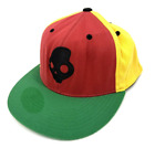 Skullcandy Hear No Evil Flexfit Hat Wool Blend Baseball Cap Sz S/M Red Green