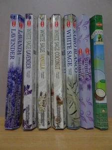 White Sage, Coconut, Lavender,Vanilla Incense Sticks 1-7 Packets = 20-140 Sticks - Picture 1 of 14