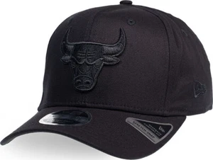 New Era Chicago Bulls Tonal Negro Stretch Snapback Cap 9Fifty 950 S M - Imagen 1 de 1