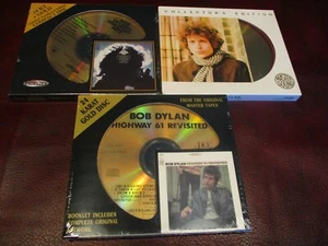 BOB DYLAN 24 KARAT 3 GOLD CDS TREMENDOUSLY RARE DCC + CBS & AUDIO FIDELITY SET - Picture 1 of 2