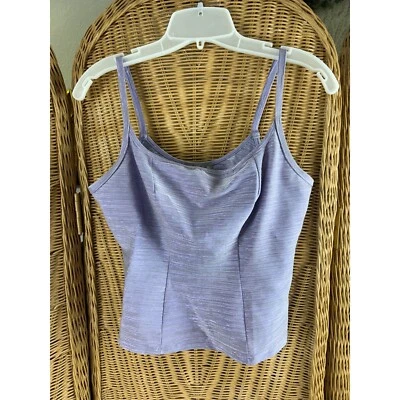 Papillon Blanc Women's XLPurple Camisole Top With Built-In Shelf Bra Y2K cosmic - Image 1 of 4