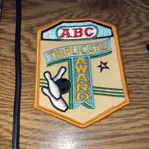 Parche Vintage - Premio Triplicado ABC, Bowling 3-3/4"T - Imagen 1 de 2