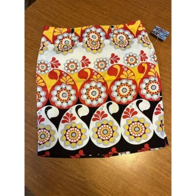 Женская юбка-карандаш с цветочным принтом пейсли Heart Soul размер 11 разноцветная - Изображение 1 из 4