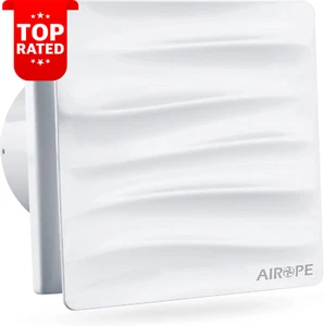 Quiet Bathroom Exhaust Fan 100mm Modern Design with Check Valve Wall Mounting - Picture 1 of 11