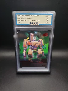 Bastion Red Foil #166 (2023) UD Blizzard Overwatch Legacy - Graded 9 [FCGS] MINT - Picture 1 of 2