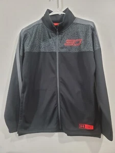 Under Armour Track Jacket Boys Size YXL Full Zip Up Long Sleeve Loose - Picture 1 of 8