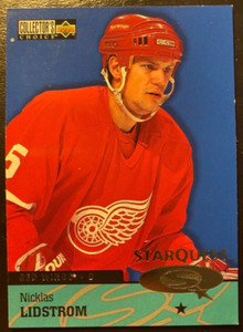 Nicklas LIDSTROM 1997-98 Insert UD StarQuest Collector's #SQ5 Detroit Red Wings