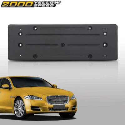 Front License Plate Mounting Holder Bracket Black Fit For 2010-2019 Jaguar XJ Foto 1 de 4