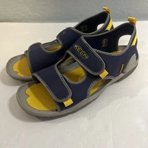 Keen Knotch Creek Blue/Yellow Adjustable Sandals Unisex/Big Kids Size 6 - Picture 1 of 8