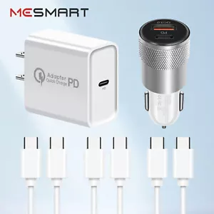 Fit Google Pixel 8 7 6 Pro 8a 7a 6a 4 Fast PD Wall Car Charger Type-C Cable Lot - Picture 1 of 53