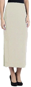 Long Pencil Skirt PonteRoma Jersey Fabric Rear Split Ladies Plus Size - Picture 1 of 16