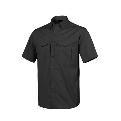 Helikon-Tex Defender MK2 Shirt Short Sleeve Polycotton Ripstop Schwarz