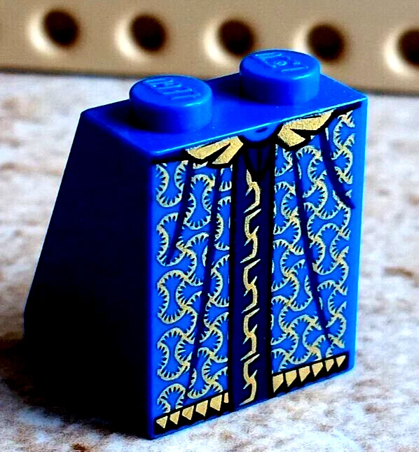 Новый LEGO юбка синее золото королева замок королевства халат цепочка вышитые ноги классный - Изображение 1 из 1