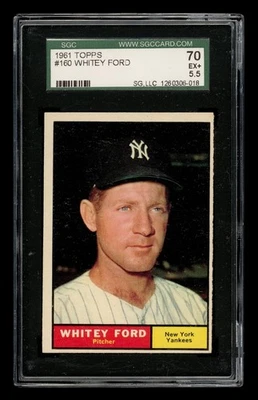1961 Topps Set-Break #160 Whitey Ford SGC 5.5 EX+ - Image 1 of 3