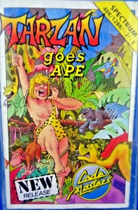 SINCLAIR ZX SPECTRUM -- TARZAN GOES APE (CODEMASTERS) - Picture 1 of 2