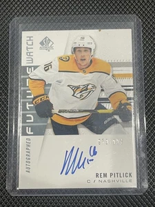 Reloj Rem Pitlick - 2019-20 SP Auténtico Future Automático/999 #174 - Predators - Imagen 1 de 2