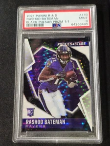 2021 Panini Rookies & Stars Black Pulsar Prizm #110 Rashod Bateman RC #1/1 🔥 - Picture 1 of 4
