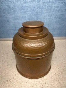 Humidor rumidor de cobre de colección tabaco martillado raro 1930-1940 excelente estado. - Imagen 1 de 12