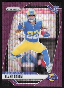 2024 Panini Prizm Purple Wave Rookie #308 Blake Corum /99 Los Angeles Rams - Picture 1 of 2