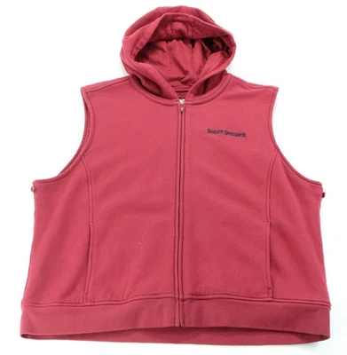 harley davidson removable hoodie liner jacket 2XL burgundy red Night Sky cotton - Image 1 of 4