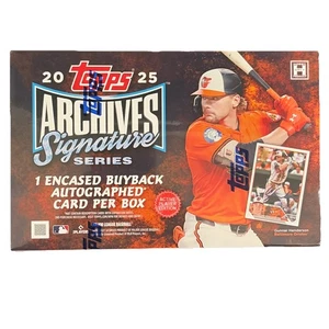 2025 Topps Archives Signature Series Baseball Sealed Hobby Box Auto - Bild 1 von 2