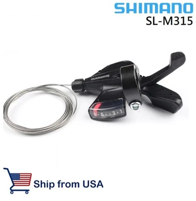 Shimano Altus SL-M315 3/8 3X8 Speed Trigger Shifter Dual Lever Shifters Set - Image 1 of 4