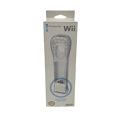Nintendo Wii Official OEM Motion Plus Adapter with Sleeve Complete In Box *NEW* - Image 1 of 4