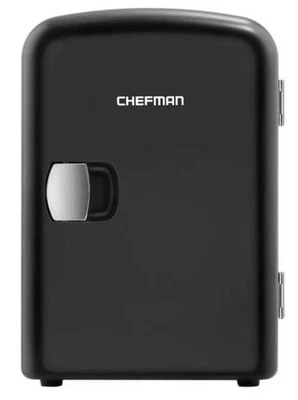 Mini nevera personal portátil negra Chefman enfría o calienta Foto 1 de 4