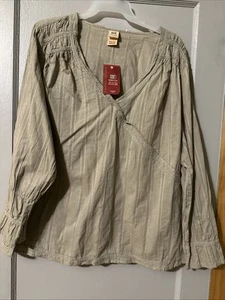 faded glory women’s Plus Fg Ls Swiss Dot Tunic Size 26w/28w - Picture 1 of 19