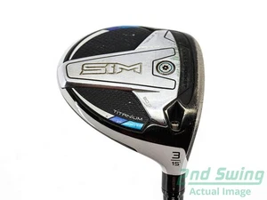 TaylorMade SIM Ti Fairway Wood 3 Wood 3W 15° Graphite X-Stiff Right 43.25in - Picture 1 of 8