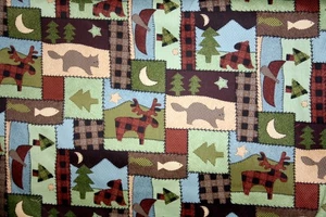 60 INCH WIDE TWILL NORTHWOODS FROM CONCORD FABRICS - 100%  COTTON FABRIC - Picture 1 of 5