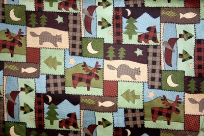 60 INCH WIDE TWILL NORTHWOODS FROM CONCORD FABRICS - 100%  COTTON FABRIC - Image 1 of 4