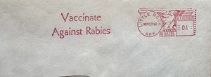 US Vaccine Meter Cover(123) +1960 Vaccine Against Rabies +Arkansas Health Board - Picture 1 of 3