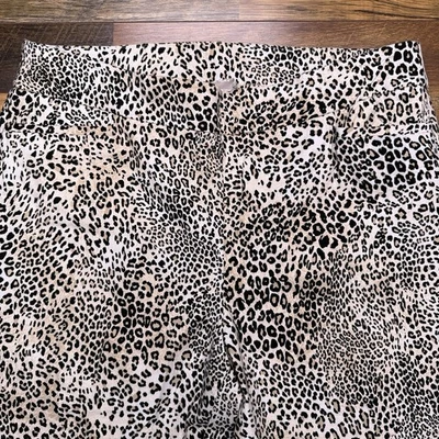 Chicos Ankle Pants Womens 3R Leopard High Rise Stretch - Image 1 of 4