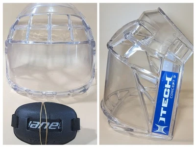 ITech Concept 2 Hockey Face Shield Z262.2 M90 Full Facial Protector USED w/Strap - Image 1 of 4