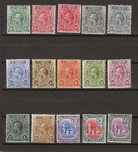 ST VINCENT 1913/17 SG 108/120 POSTFRISCH - Bild 1 von 2