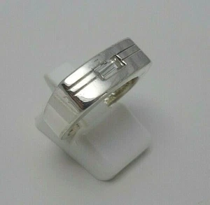 665. schöner Silberring Ring eckig Zirkonia im Treppenschliff 925er Silber RG.55 - Bild 1 von 5