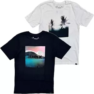 Hurley Men's Everyday Washed Bali Tropical Graphic Tee T-Shirt - Picture 1 of 8