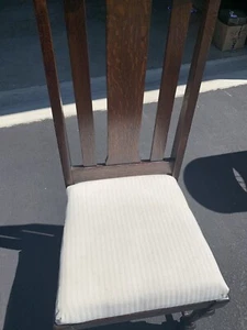 Vintage 50s wooden back chair used - Picture 1 of 8